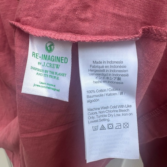 J. Crew Women's Long Sleeve Rose Sweatshirt - Picture 3 of 5